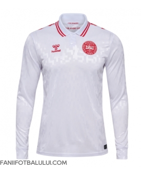 Danemarca Tricou Fotbal Replică European 2024 Barbati Deplasare Mâneci Lungi
